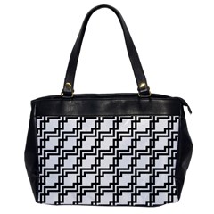 Pattern Monochrome Repeat Oversize Office Handbag by Apen