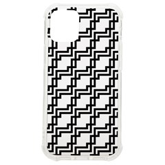 Pattern Monochrome Repeat Iphone 12 Mini Tpu Uv Print Case	 by Apen