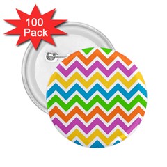 Chevron Pattern Design Texture 2 25  Buttons (100 Pack)  by Apen