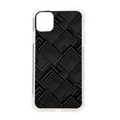 Diagonal Square Black Background Iphone 11 Tpu Uv Print Case by Apen
