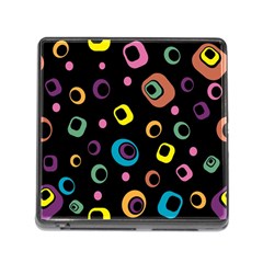 Abstract Background Retro 60s 70s Memory Card Reader (square 5 Slot) by Apen