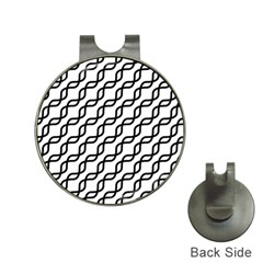 Diagonal Stripe Pattern Hat Clips With Golf Markers by Apen