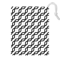 Diagonal Stripe Pattern Drawstring Pouch (5xl) by Apen