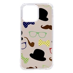 Moustache Hat Bowler Bowler Hat Iphone 14 Pro Max Tpu Uv Print Case by Apen