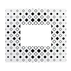 Square Diagonal Pattern Monochrome White Wall Photo Frame 5  X 7 