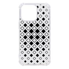 Square Diagonal Pattern Monochrome Iphone 13 Pro Tpu Uv Print Case by Apen