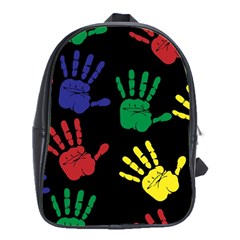 Ellipse Pattern Background School Bag (large) by Apen