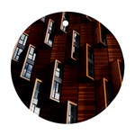 Abstract Architecture Building Business Round Ornament (Two Sides) Back