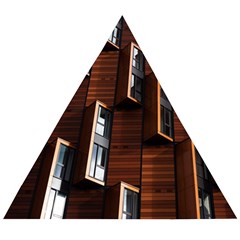 Abstract Architecture Building Business Wooden Puzzle Triangle