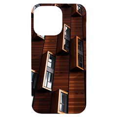 Abstract Architecture Building Business iPhone 14 Pro Max Black UV Print Case