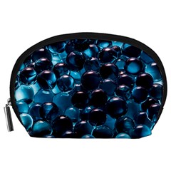 Blue Abstract Balls Spheres Accessory Pouch (large) by Amaryn4rt