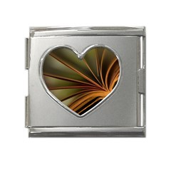 Book Screen Climate Mood Range Mega Link Heart Italian Charm (18mm) by Amaryn4rt