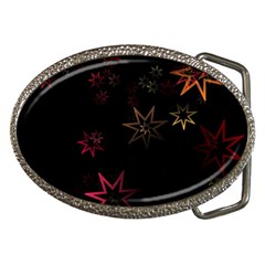 Christmas Background Motif Star Belt Buckles by Amaryn4rt