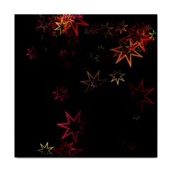 Christmas Background Motif Star Face Towel by Amaryn4rt