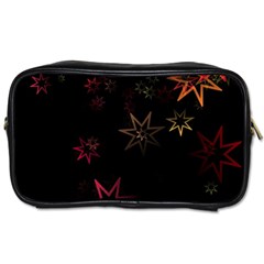 Christmas Background Motif Star Toiletries Bag (two Sides) by Amaryn4rt