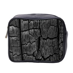 Coal Charred Tree Pore Black Mini Toiletries Bag (two Sides) by Amaryn4rt