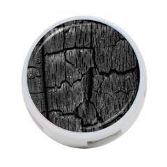 Coal Charred Tree Pore Black 4-port Usb Hub (one Side) by Amaryn4rt