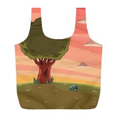 Cartoon Network Adventure Time Full Print Recycle Bag (l)