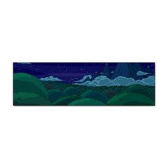 Adventure Time Cartoon Night Green Color Sky Nature Sticker Bumper (100 pack)