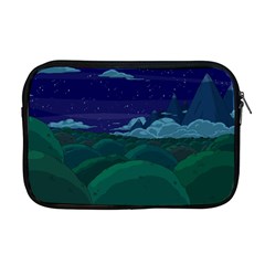 Adventure Time Cartoon Night Green Color Sky Nature Apple MacBook Pro 17  Zipper Case