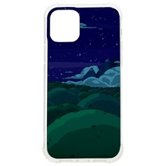 Adventure Time Cartoon Night Green Color Sky Nature iPhone 12/12 Pro TPU UV Print Case