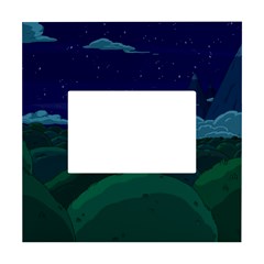 Adventure Time Cartoon Night Green Color Sky Nature White Box Photo Frame 4  X 6  by Sarkoni