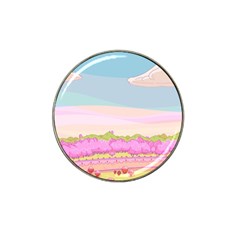 Pink And White Forest Illustration Adventure Time Cartoon Hat Clip Ball Marker (4 Pack)