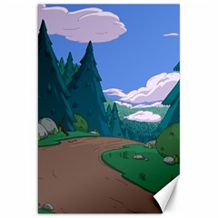 Adventure Time Cartoon Pathway Canvas 20  X 30 