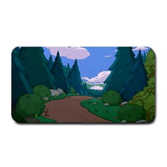 Adventure Time Cartoon Pathway Medium Bar Mat by Sarkoni