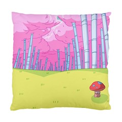 Red Mushroom Animation Adventure Time Cartoon Multi Colored Standard Cushion Case (one Side)