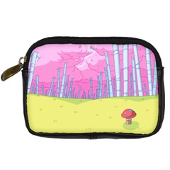 Red Mushroom Animation Adventure Time Cartoon Multi Colored Digital Camera Leather Case