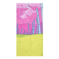 Red Mushroom Animation Adventure Time Cartoon Multi Colored Shower Curtain 36  X 72  (stall)  by Sarkoni