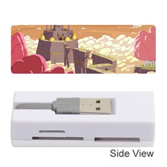 Animated Castle Illustration Adventure Time Cartoon Nature Memory Card Reader (stick)