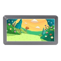 Green Field Illustration Adventure Time Multi Colored Memory Card Reader (mini) by Sarkoni