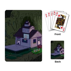 Purple House Cartoon Character Adventure Time Architecture Playing Cards Single Design (rectangle)