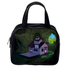 Purple House Cartoon Character Adventure Time Architecture Classic Handbag (one Side)