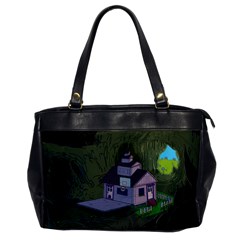 Purple House Cartoon Character Adventure Time Architecture Oversize Office Handbag