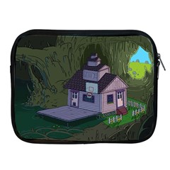 Purple House Cartoon Character Adventure Time Architecture Apple Ipad 2/3/4 Zipper Cases