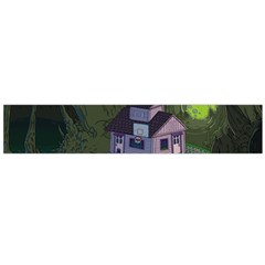 Purple House Cartoon Character Adventure Time Architecture Large Premium Plush Fleece Scarf 