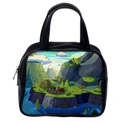 Cartoon Network Mountains Landscapes Seas Illustrations Adventure Time Rivers Classic Handbag (one Side)