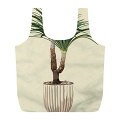 Tree Vector Art In A Flower Pot Full Print Recycle Bag (l)