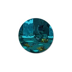 Waterfalls Wallpaper Adventure Time Golf Ball Marker (4 Pack)