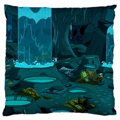 Waterfalls Wallpaper Adventure Time Large Cushion Case (two Sides)