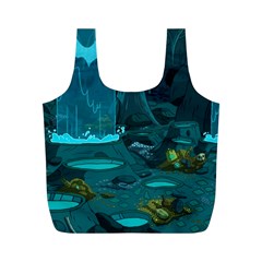 Waterfalls Wallpaper Adventure Time Full Print Recycle Bag (m)