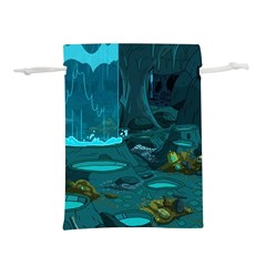 Waterfalls Wallpaper Adventure Time Lightweight Drawstring Pouch (l) by Sarkoni