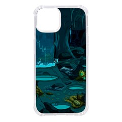 Waterfalls Wallpaper Adventure Time Iphone 14 Tpu Uv Print Case by Sarkoni