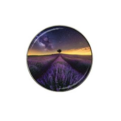 Bed Of Purple Petaled Flowers Photography Landscape Nature Hat Clip Ball Marker (10 Pack) by Sarkoni