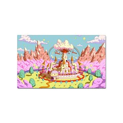 Adventure Time Multi Colored Celebration Nature Sticker Rectangular (10 Pack)