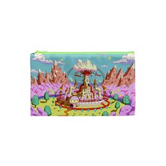 Adventure Time Multi Colored Celebration Nature Cosmetic Bag (xs) by Sarkoni