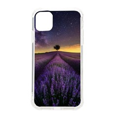 Bed Of Purple Petaled Flowers Photography Landscape Nature Iphone 11 Tpu Uv Print Case by Sarkoni